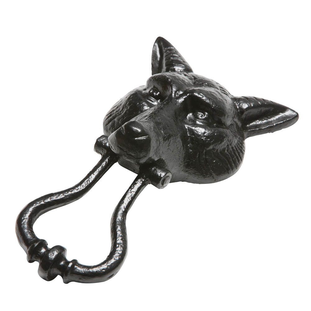 Kirkpatrick 574 Fox Door Knocker - Antique Black